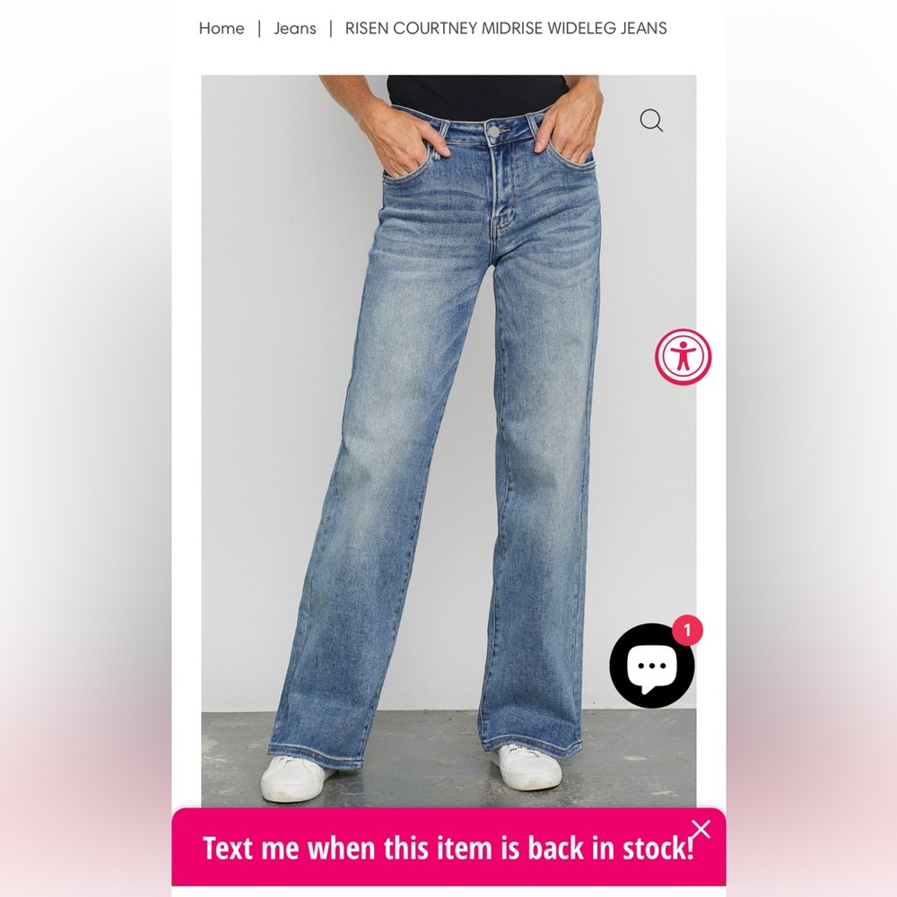RISEN COURTNEY MIDRISE WIDELEG JEAN